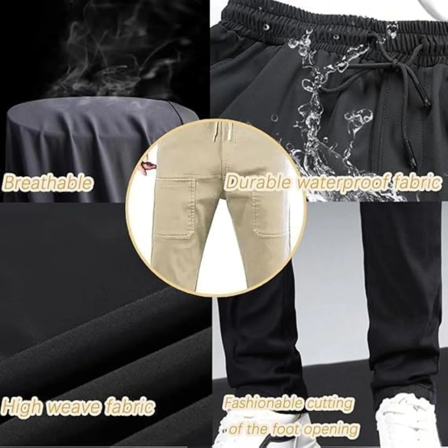 Reonproram Pants,Multipants - High Stretch Multi-Pocket Durable Cargo Pants,Mencomfy/Manzera Stretch Cargo Pants