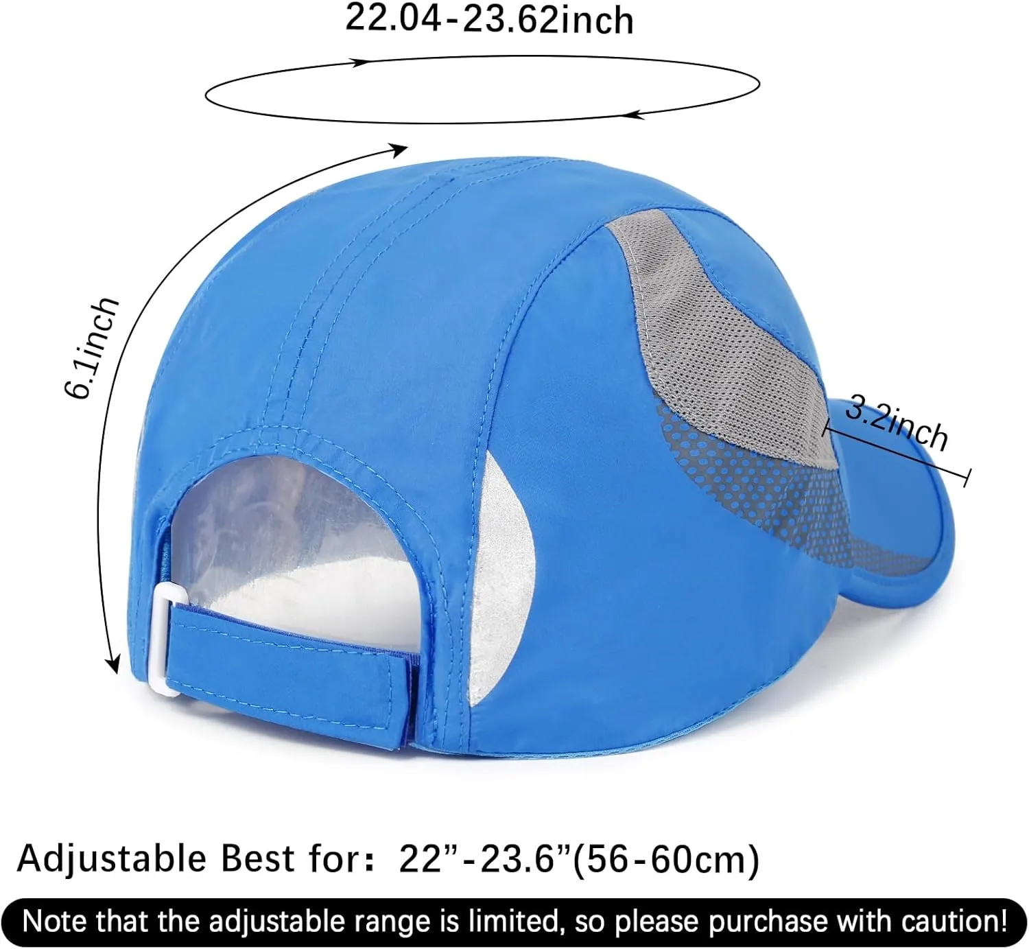 Running Hat Mesh Baseball Cap Unstructured Design Sports Quick-Drying Cap Outdoor Sun Hat for Men Women