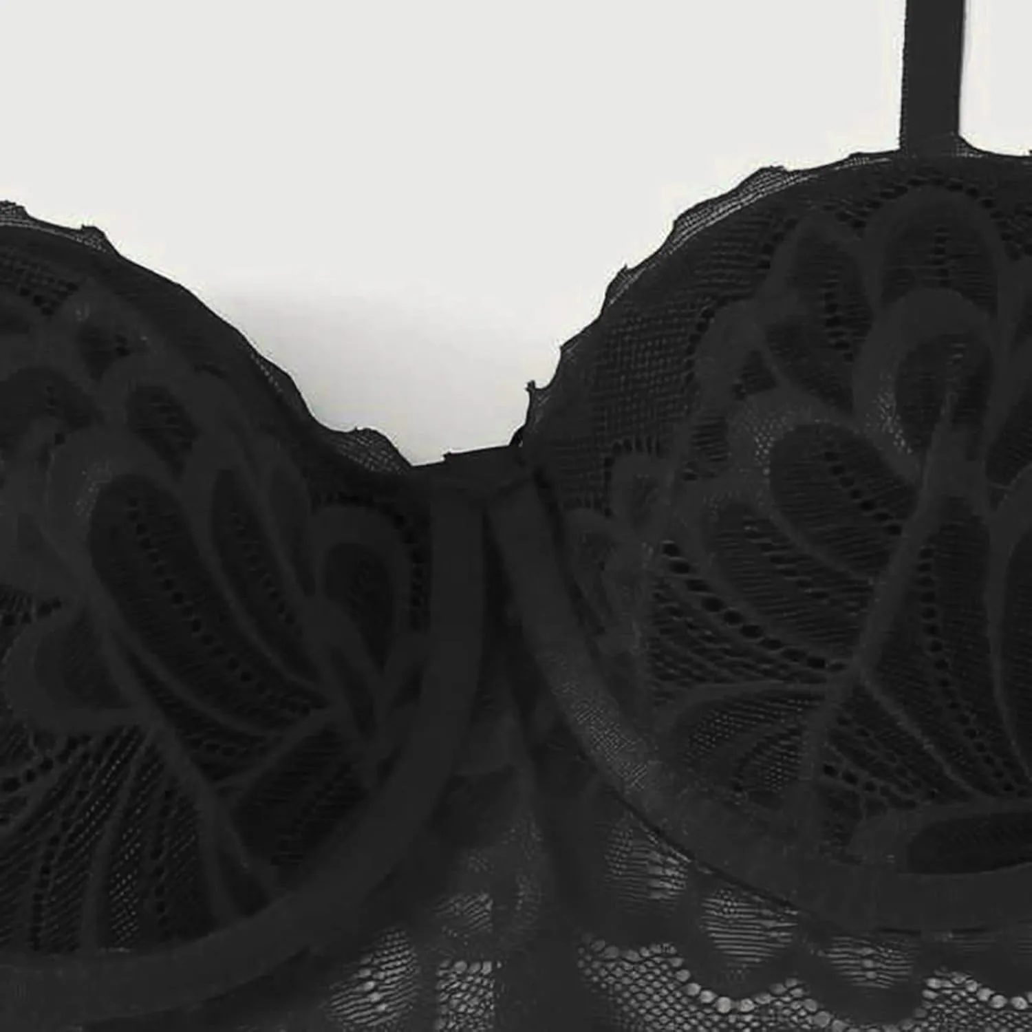 Sexy Lingerie for Women Lace Bra and Panty Set 2 Piece Lace Bralette Set Strappy Babydoll Bodysuit