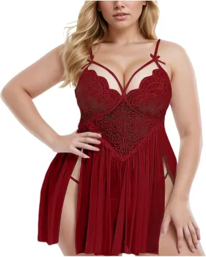 Sexy Lingerie Sexy Skirt Lace Embroidery Underwear Set Mesh Tops for Women Lingerie