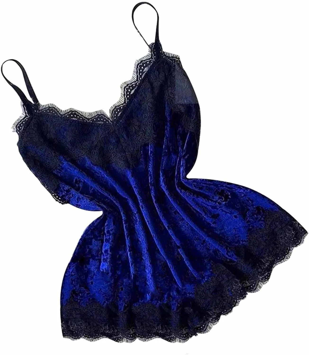 Sexy Pajama Set for Women Lace Cami and Shorts Two Piece Satin Lingerie Ruffled Sleepwear V Neck Camisole Nightwear