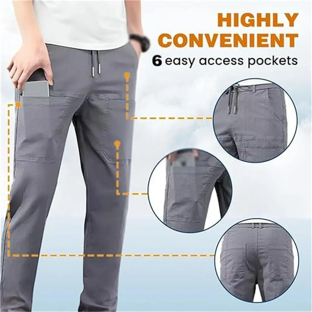 Sirmale Multipants - High Stretch Multi-Pocket Cargo Pants, Men's Casual Stretch Waist Multi-Pocket Cargo Pants