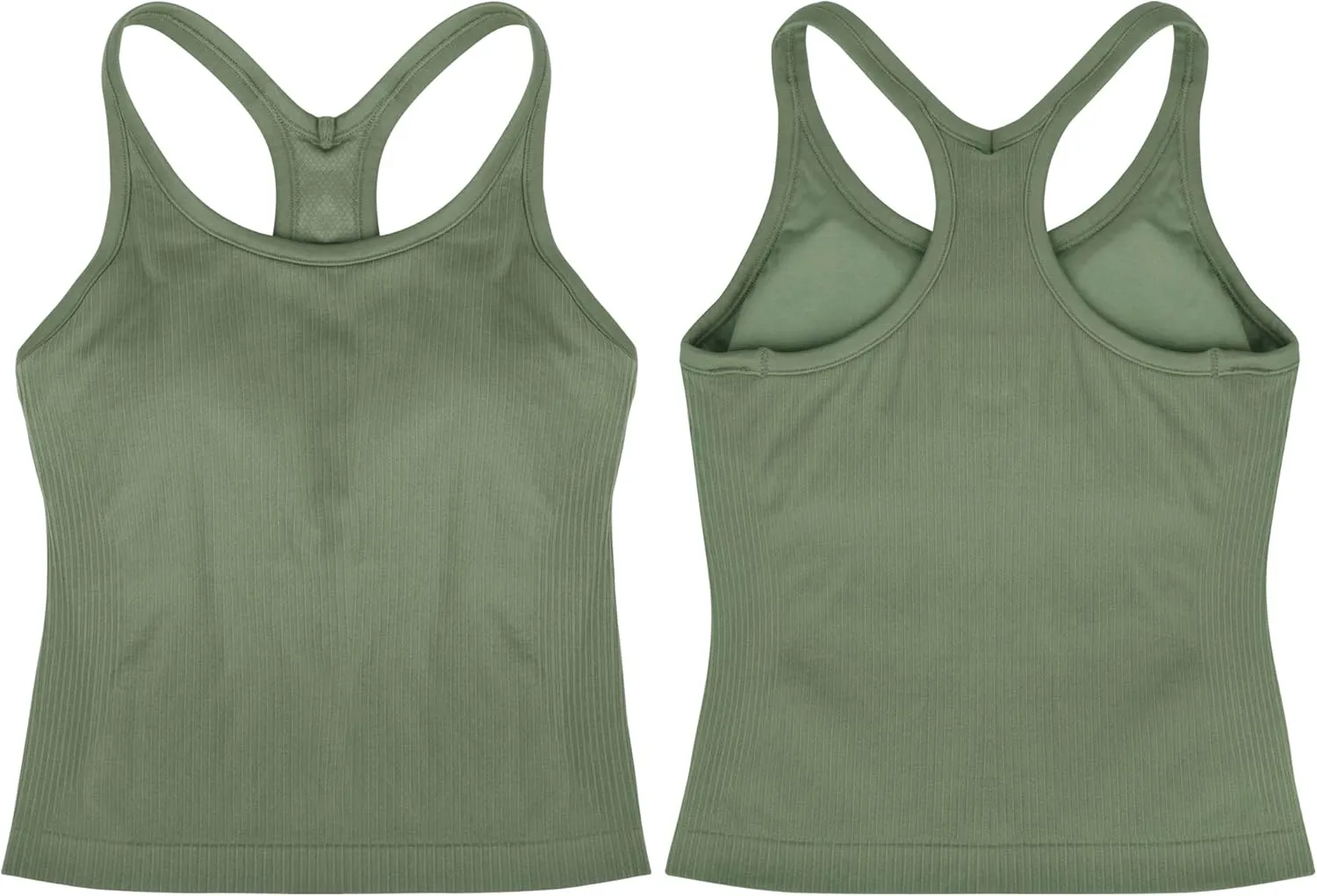 sphinx cat Ribbed Workout Short Racerback Tank Tops for Women with Built in Bra