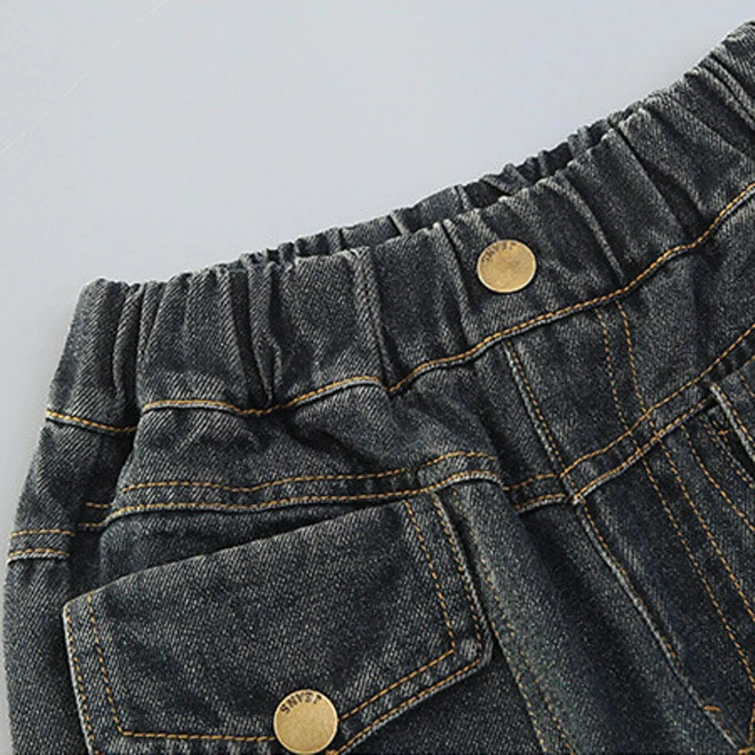 Spring Fashion Jeans for Girls Y2K Trendy Preppy Stretch High Waisted Denim Pants 2025 Casual Baggy Wide Leg Trousers
