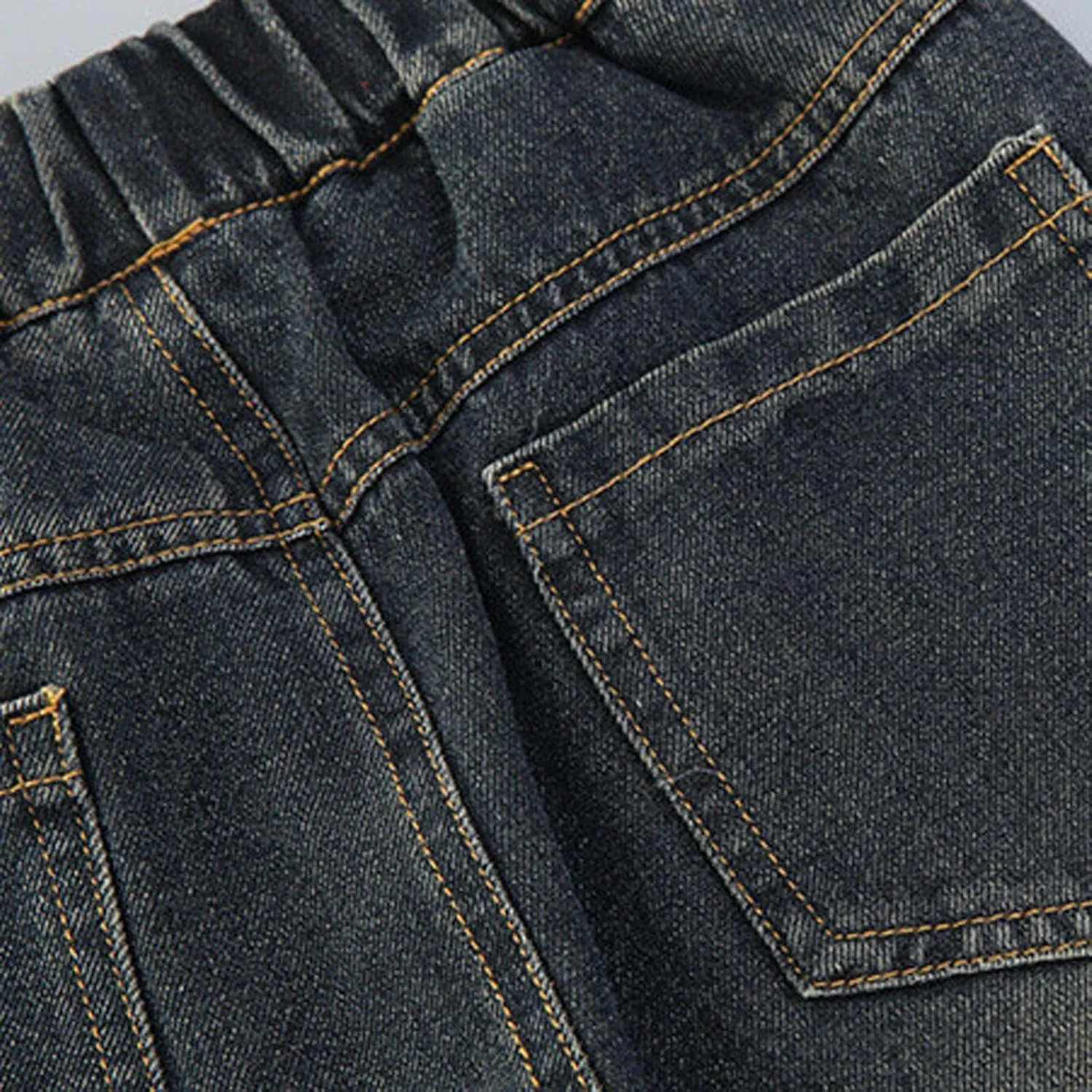 Spring Fashion Jeans for Girls Y2K Trendy Preppy Stretch High Waisted Denim Pants 2025 Casual Baggy Wide Leg Trousers