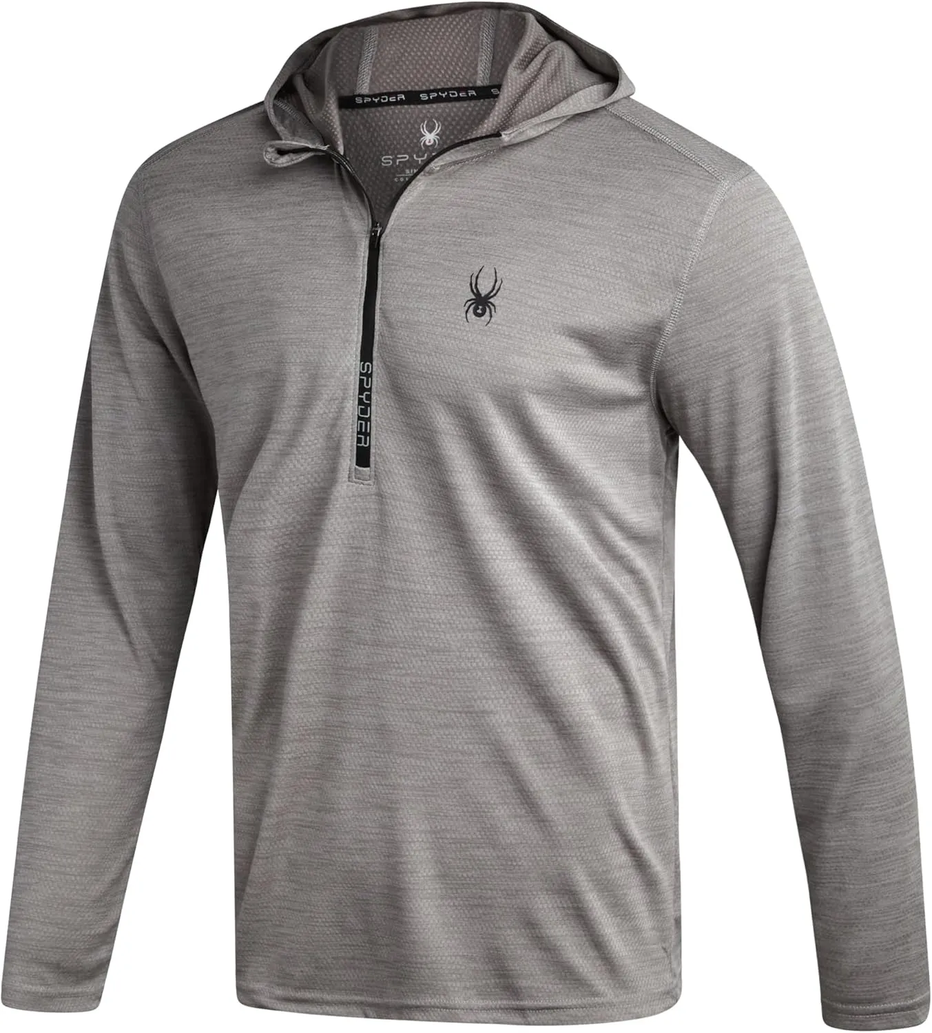 Spyder Mens Sweatshirt - Lightweight Athletic Half Zip Pullover Mens Hoodies - UPF 30  Dry Fit Long Sleeve Sun Shirts for Men