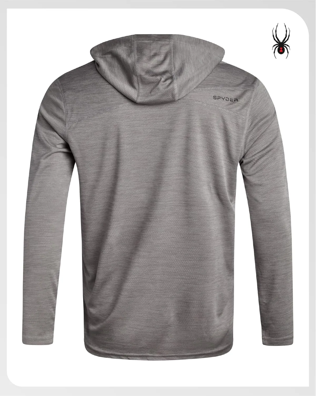 Spyder Mens Sweatshirt - Lightweight Athletic Half Zip Pullover Mens Hoodies - UPF 30  Dry Fit Long Sleeve Sun Shirts for Men