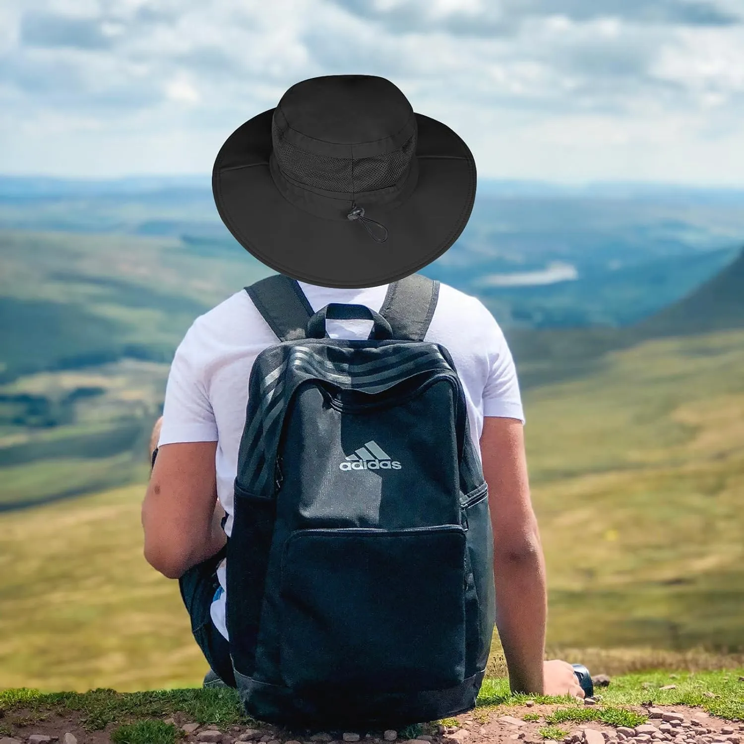 Sun Hat for Men/Women, UPF 50  Fishing Hat,Waterproof Wide Brim Bucket Hat Foldable Boonie Hat for Hiking Garden Safari Beach