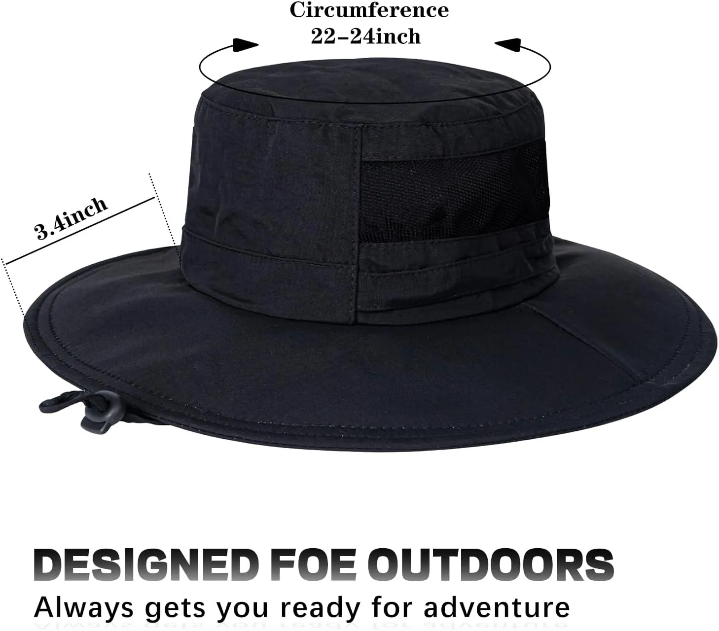 Sun Hat for Men/Women, UPF 50  Fishing Hat,Waterproof Wide Brim Bucket Hat Foldable Boonie Hat for Hiking Garden Safari Beach
