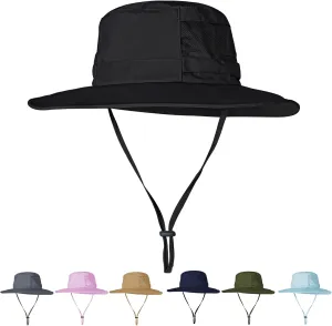 Sun Hat for Men/Women, UPF 50  Fishing Hat,Waterproof Wide Brim Bucket Hat Foldable Boonie Hat for Hiking Garden Safari Beach