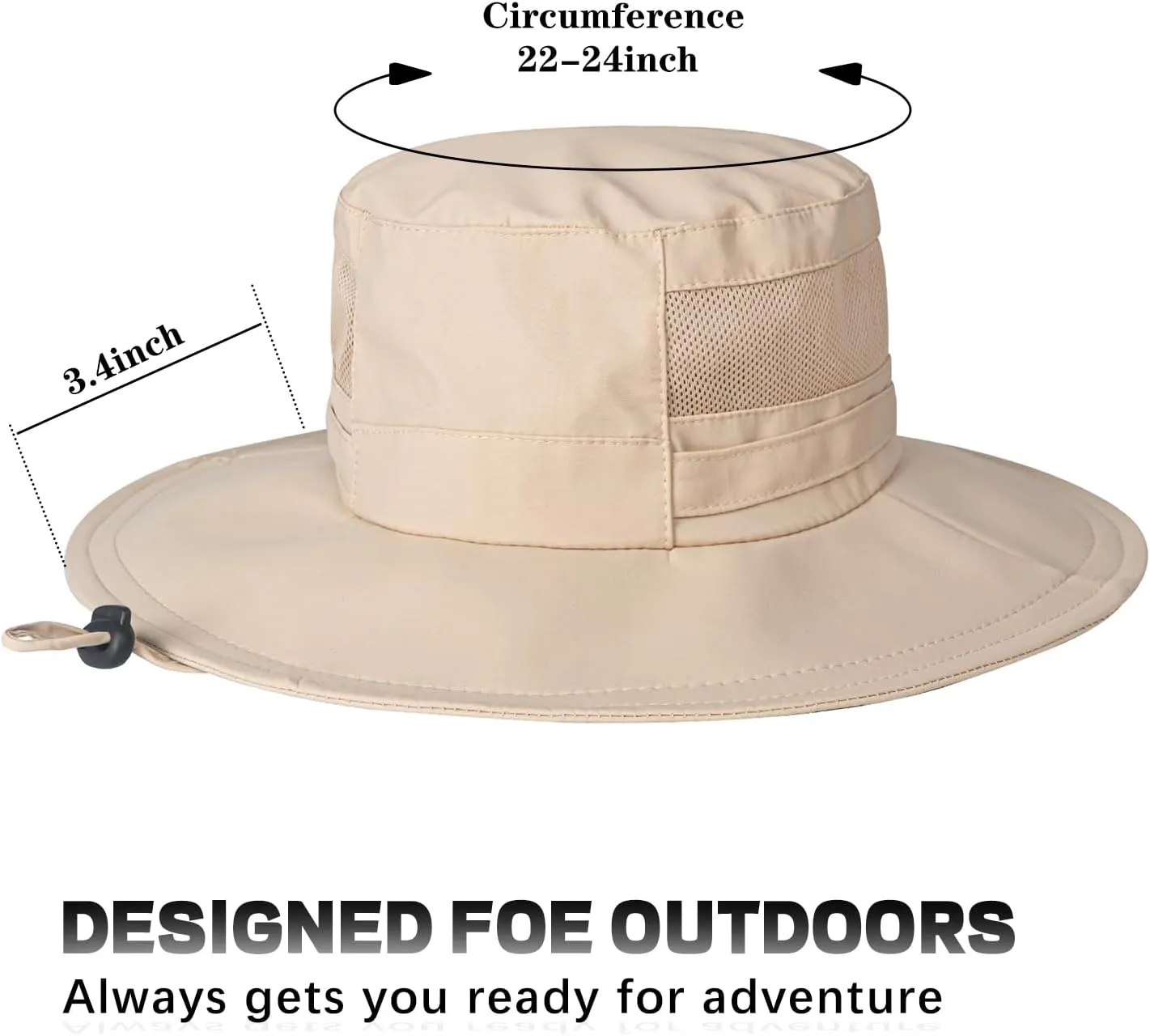 Sun Hat for Men/Women, UPF 50  Fishing Hat,Waterproof Wide Brim Bucket Hat Foldable Boonie Hat for Hiking Garden Safari Beach