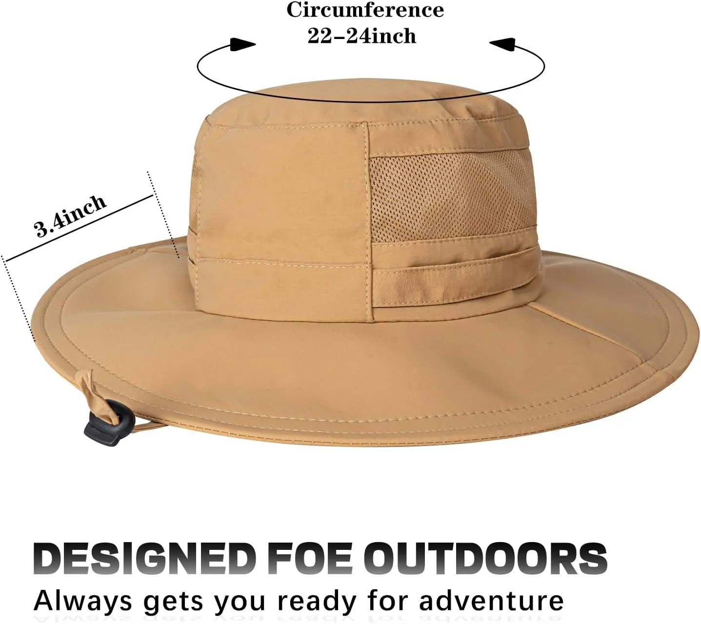 Sun Hat for Men/Women, UPF 50  Fishing Hat,Waterproof Wide Brim Bucket Hat Foldable Boonie Hat for Hiking Garden Safari Beach