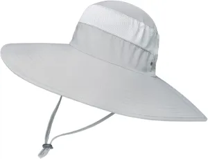 Super Wide Brim Sun Hat UPF 50  UV Protection Waterproof Outdoor Gardening Fishing Hiking Hat for Men Women