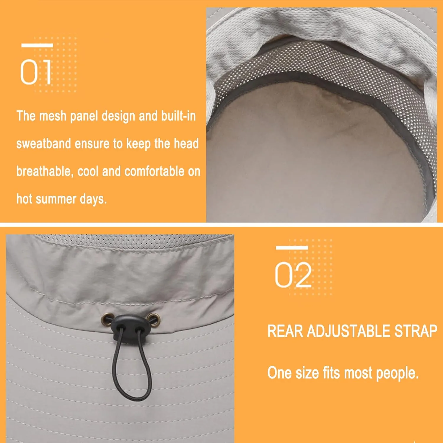 Super Wide Brim Sun Hat UPF 50  UV Protection Waterproof Outdoor Gardening Fishing Hiking Hat for Men Women