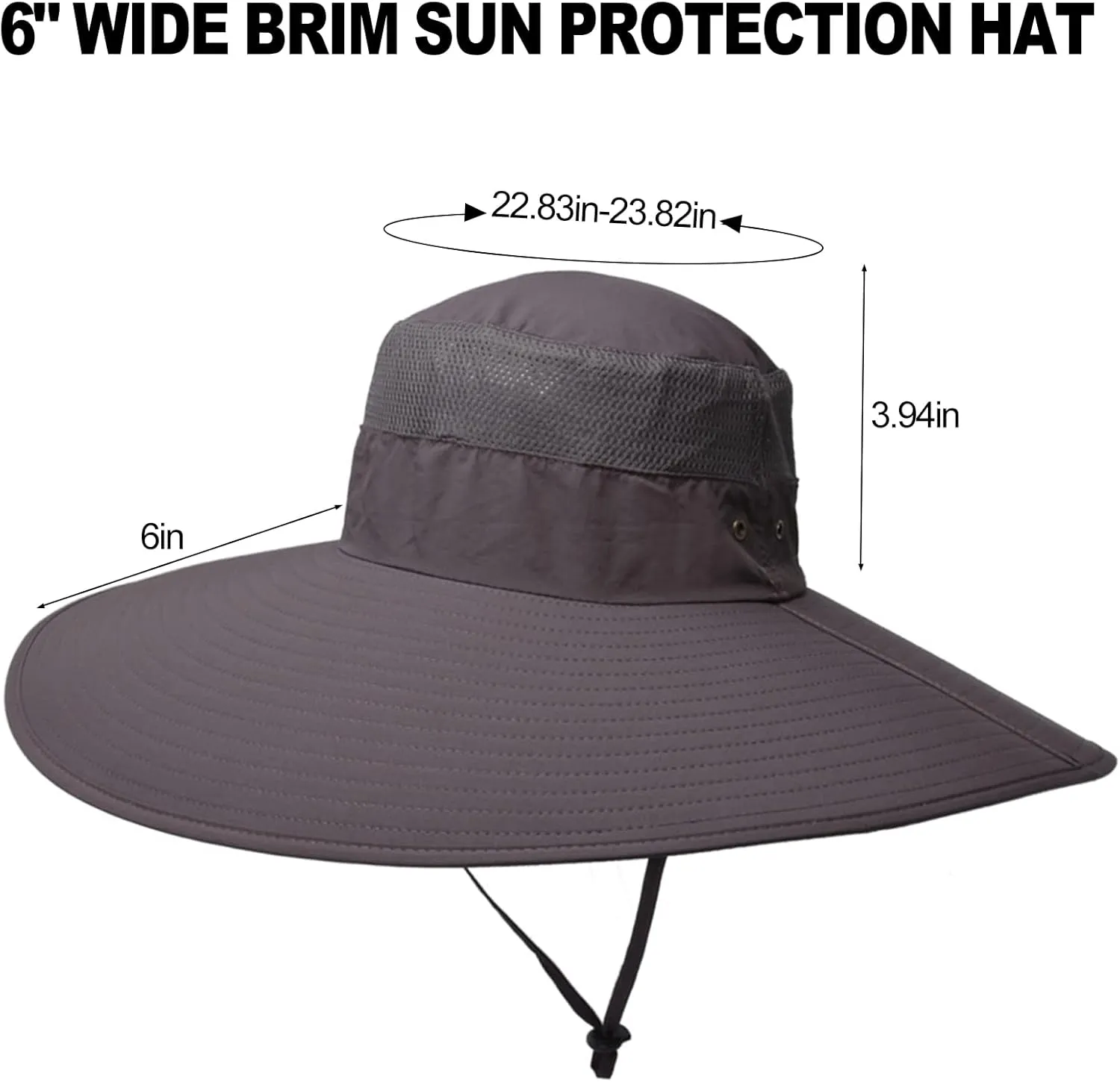 Super Wide Brim Sun Hat UPF 50  UV Protection Waterproof Outdoor Gardening Fishing Hiking Hat for Men Women