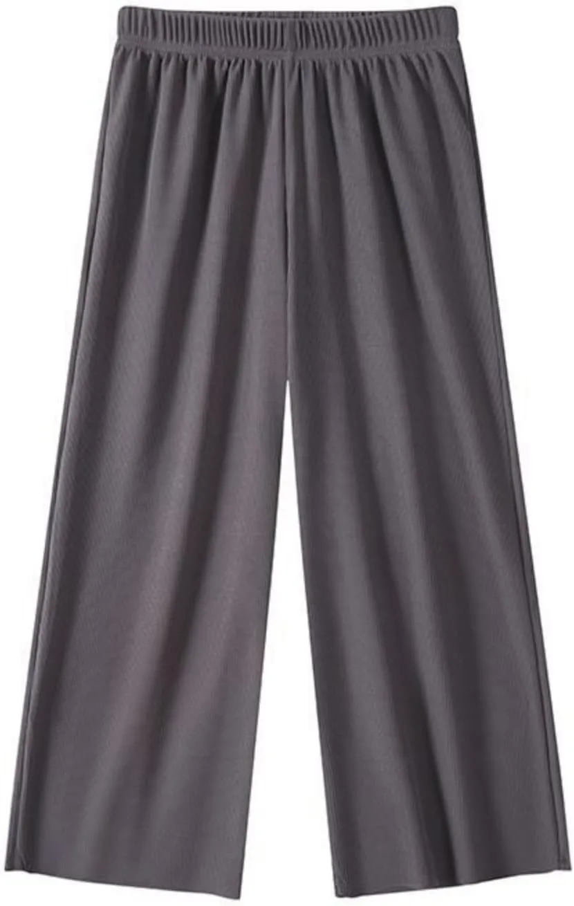 Teens Girls Wide Leg Sweatpants Flowy Palazzo Pants Girls Elastic Waist Loose Cotton Athletic Pants Summer Clothes