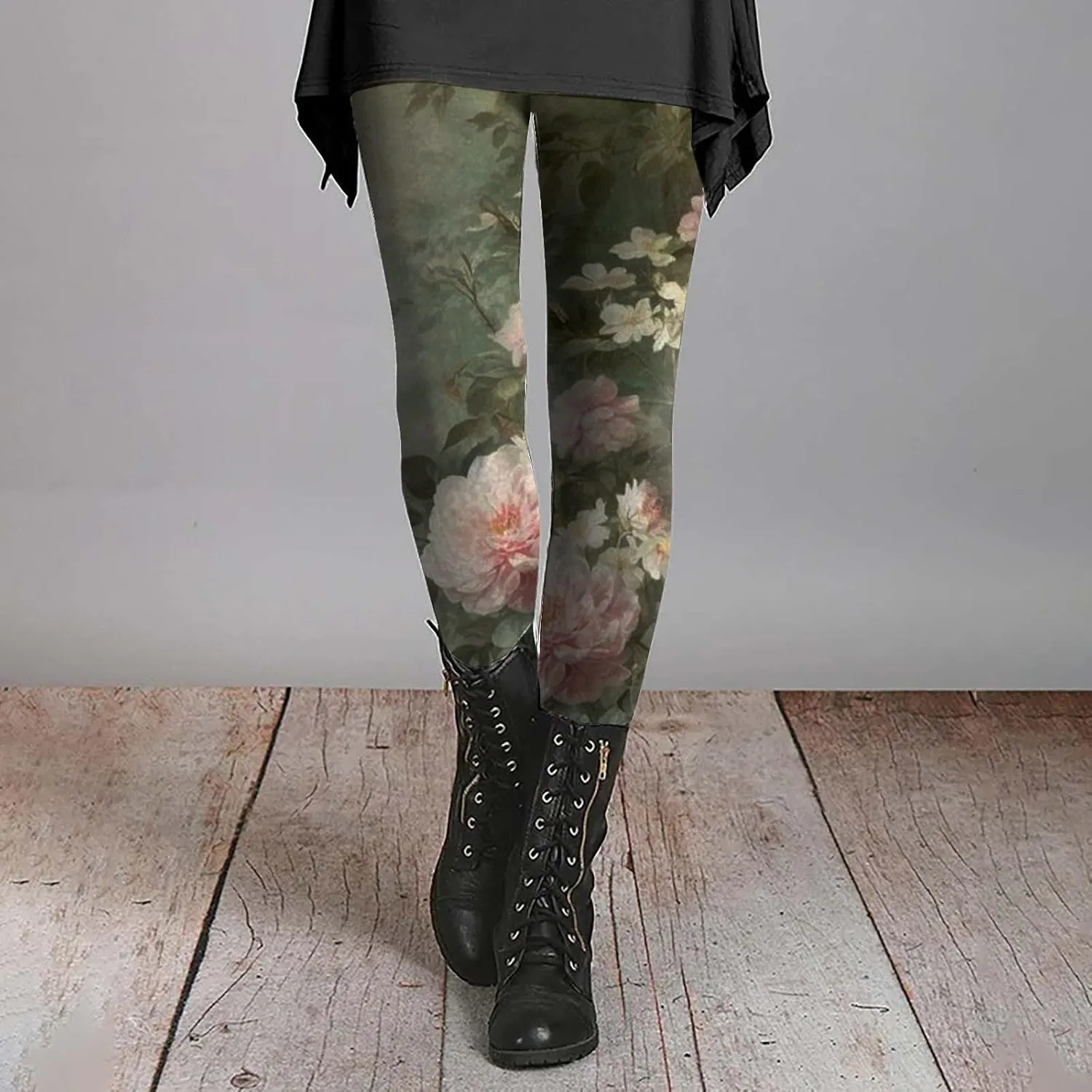 Thick Compression Leggings for Women Cargo Pants Women Butt Lift Printed Cropped Leggings