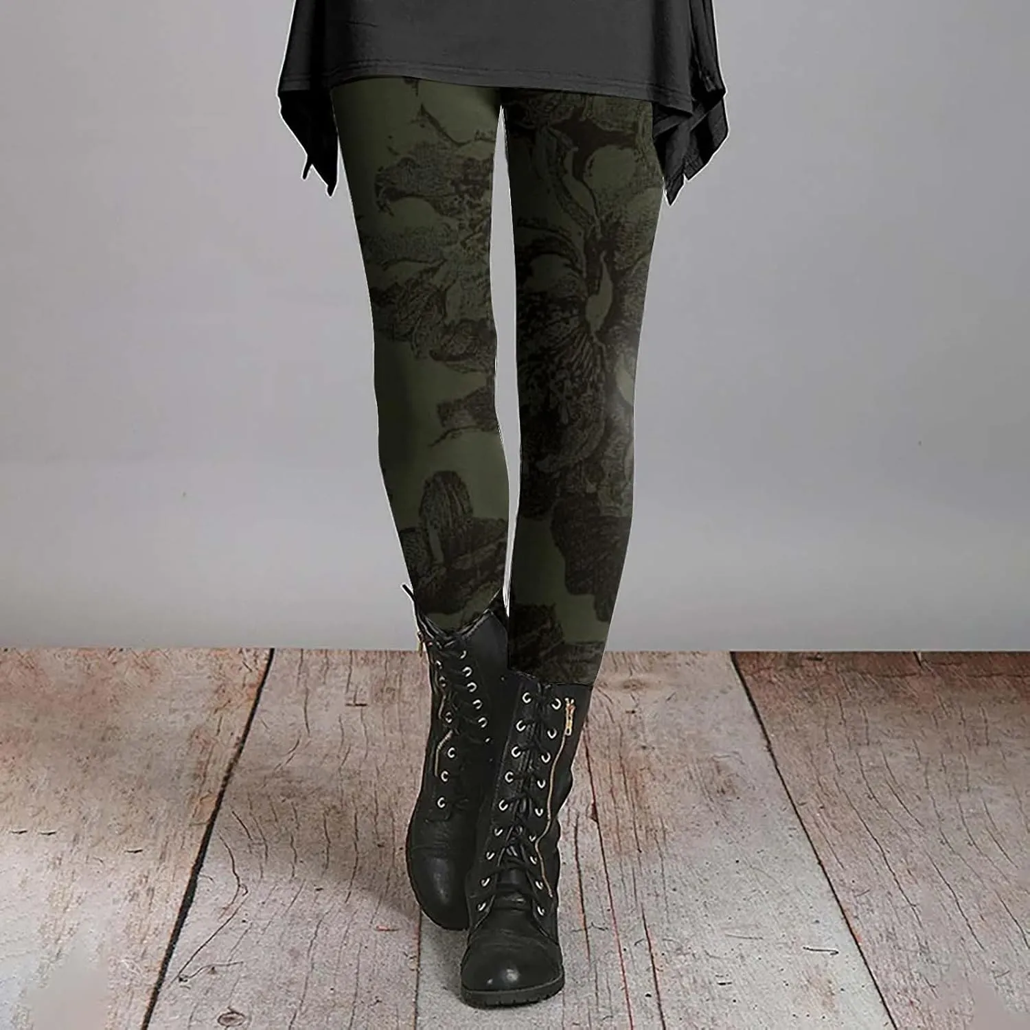 Thick Compression Leggings for Women Cargo Pants Women Butt Lift Printed Cropped Leggings