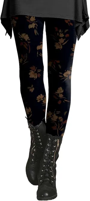 Thick Compression Leggings for Women Cargo Pants Women Butt Lift Printed Cropped Leggings