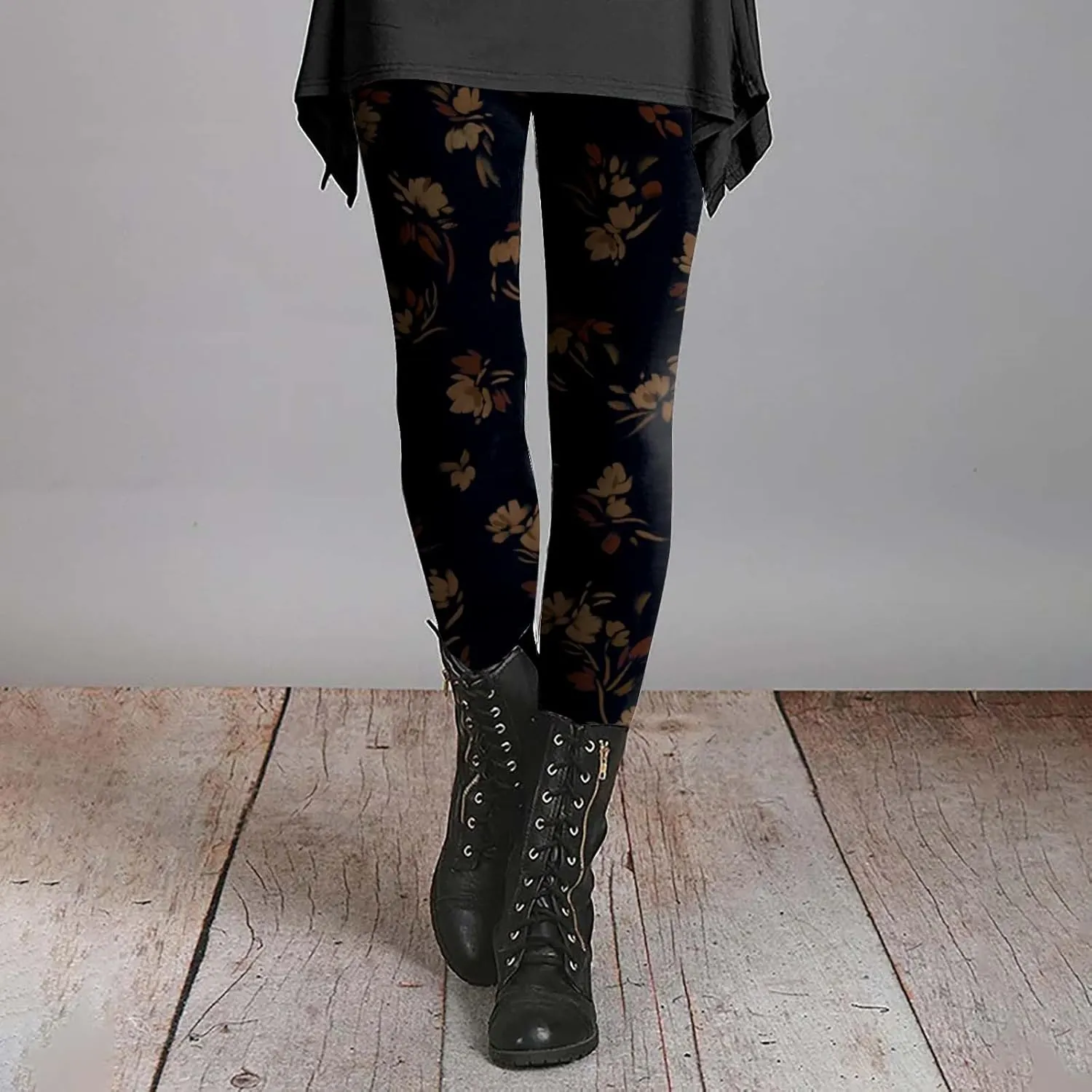 Thick Compression Leggings for Women Cargo Pants Women Butt Lift Printed Cropped Leggings
