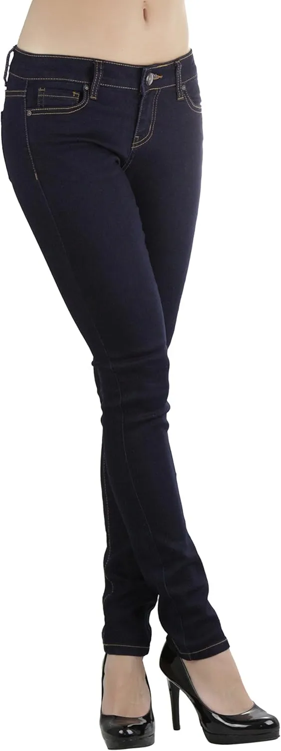 ToBeInStyle Womens Basic Timeless Classic Everyday Denim Skinny Jeans