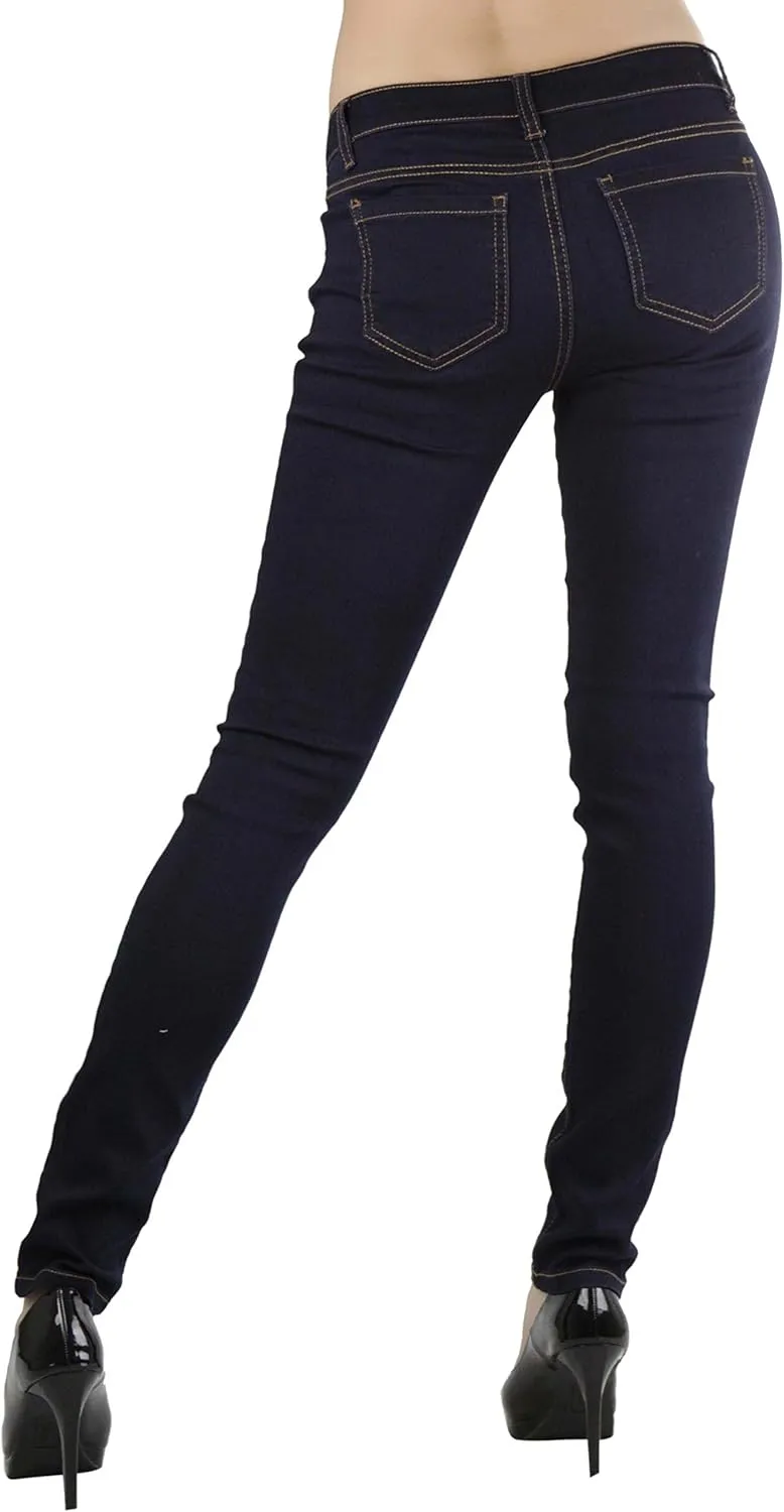 ToBeInStyle Womens Basic Timeless Classic Everyday Denim Skinny Jeans