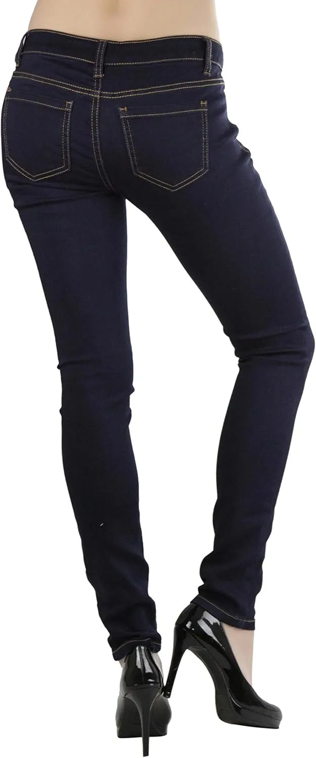ToBeInStyle Womens Basic Timeless Classic Everyday Denim Skinny Jeans