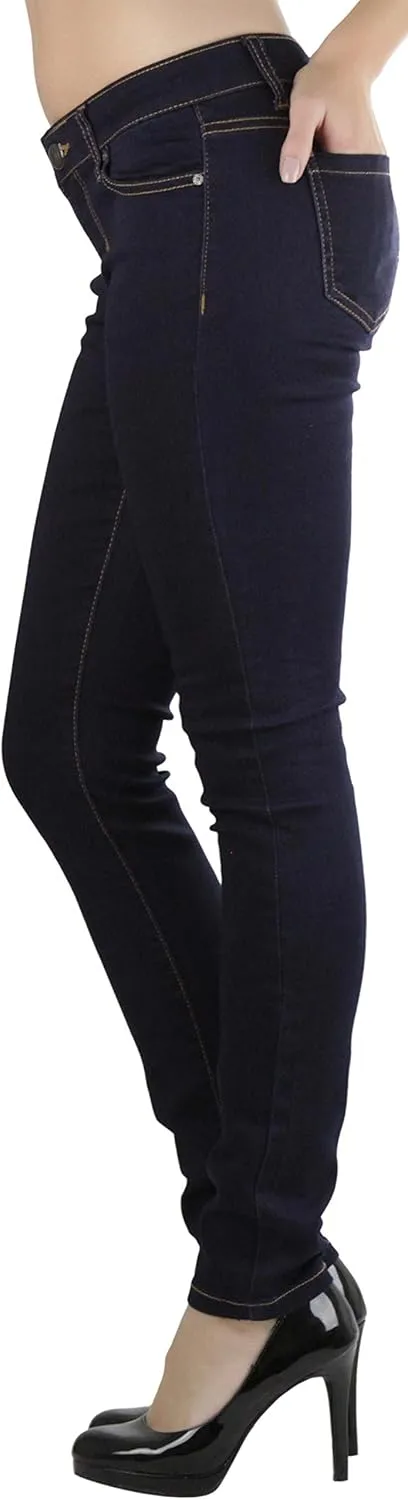 ToBeInStyle Womens Basic Timeless Classic Everyday Denim Skinny Jeans