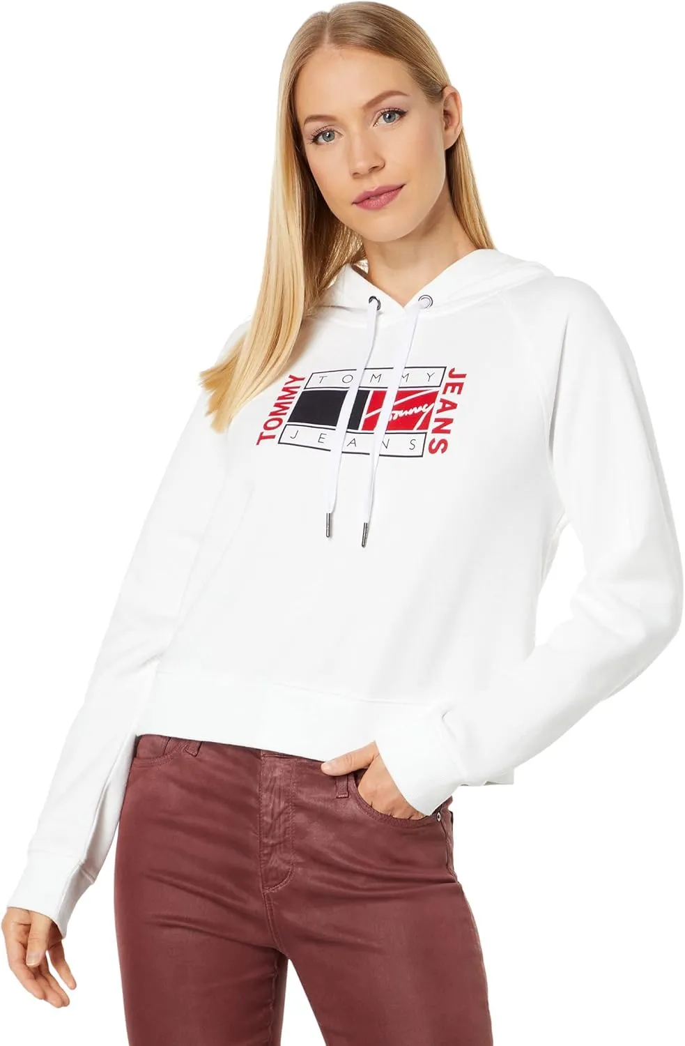 Tommy Hilfiger Women's Everyday Fleece Graphic Hoodie Sweatshirt