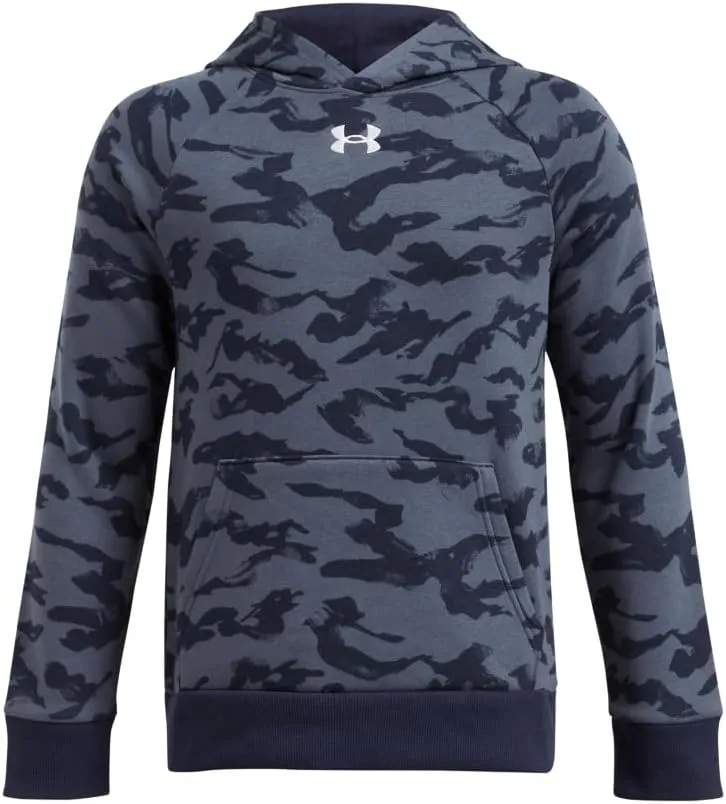 Under Armour Boys' Rival Fleece Printed Hoodie