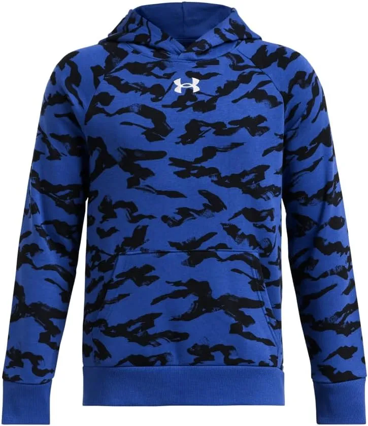 Under Armour Boys' Rival Fleece Printed Hoodie