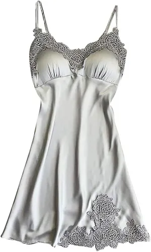 Underwear Lace Dress Robe Women Sleepwear Nightwear Pad Lingerie Sexy Plus Size Strapless Bra 46ddd