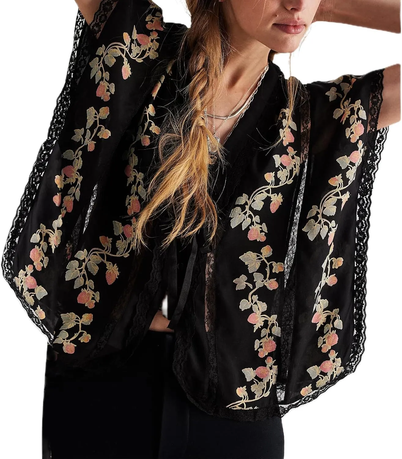 Women Lace Sheer Tank Tops Cropped Tie Strap Button Up Lace Trim Patchwork Cami Vest Cute Y2K Summer Trendy Going Out Top