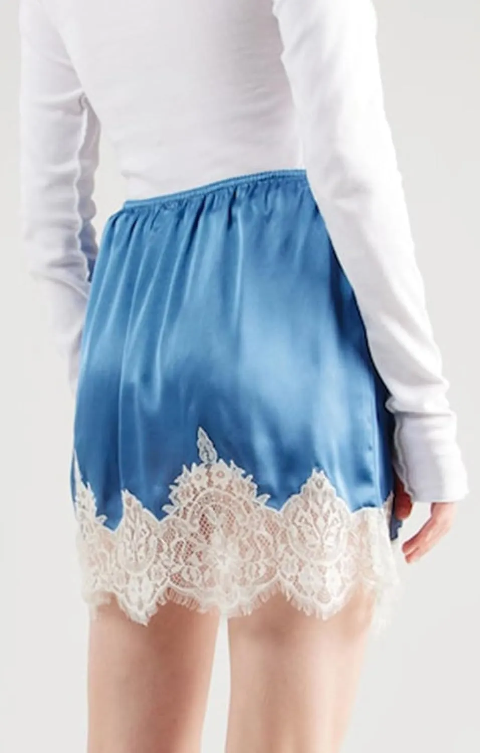 Women Y2k Lace Trim Slip Skirt A Line Pleated Flowy Layered Short Skirts Floral Lace Ruffle Tiered Half Underskirt
