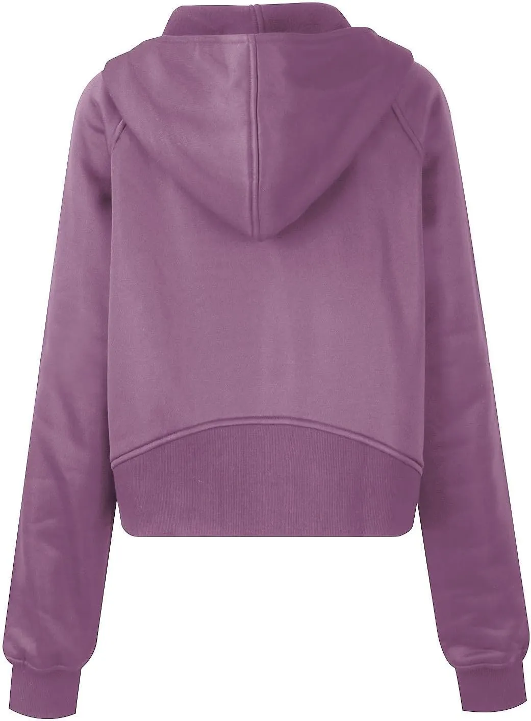 Women Zip Up Hoodies Y2k Cropped Sweatshirt Trendy Fleece Jacket Casual Collared Blouse Lightweight Long Sleeve Tops