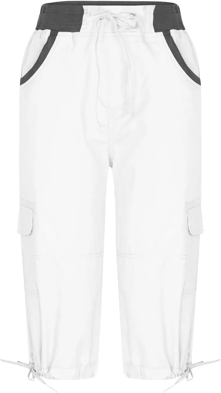 Womens Causal Cargo Pants Summer Capris Pants Lightweight Dressy Causal Pants Trendy Vacation Clothes 2024