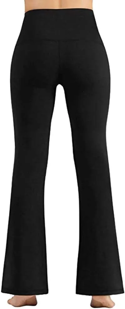 Women's Flare Yoga Pants 2024 Tummy Waisted Yoga Pants Control Pants Workout Leggings for Women Fleece Lined