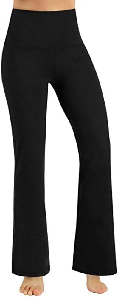 Women's Flare Yoga Pants 2024 Tummy Waisted Yoga Pants Control Pants Workout Leggings for Women Fleece Lined