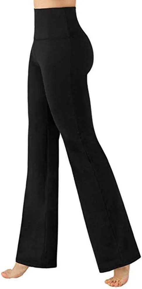 Women's Flare Yoga Pants 2024 Tummy Waisted Yoga Pants Control Pants Workout Leggings for Women Fleece Lined