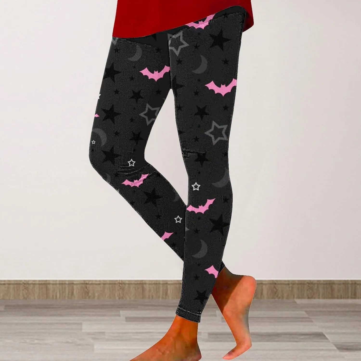 Women's Halloween Leggings Halloween Print Collection High Waist Women Leggings Compression Pants for Yoga Running