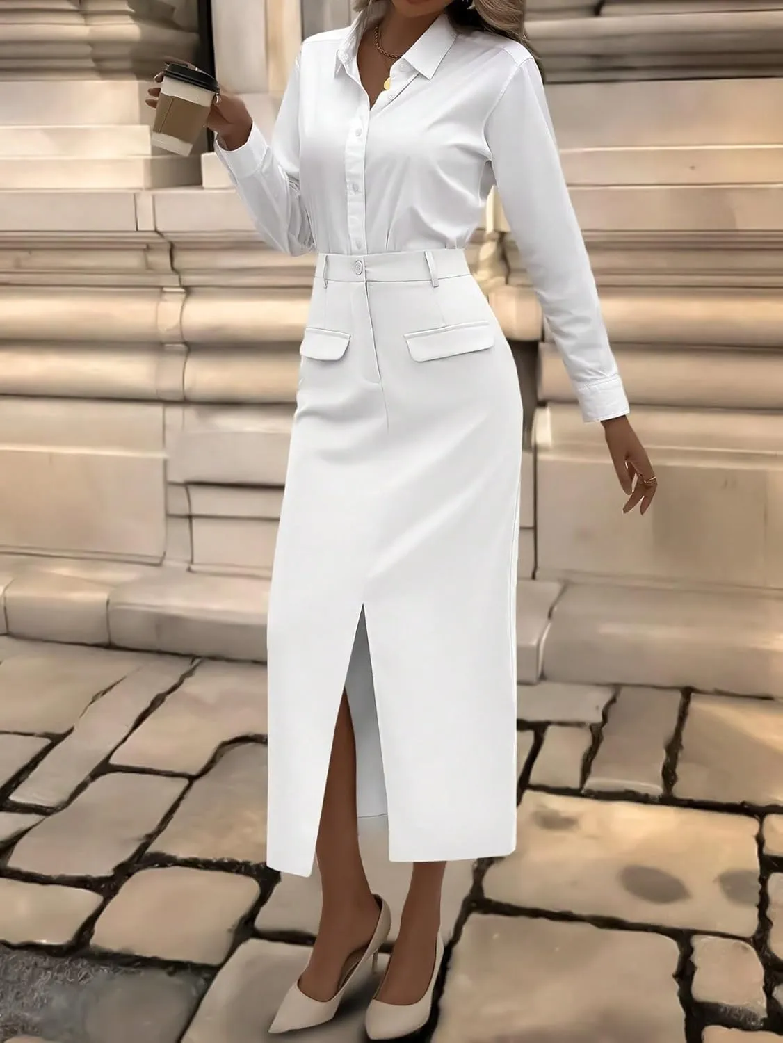 Women's Maxi Skirt Summer Midi Casual Everyday Skirt