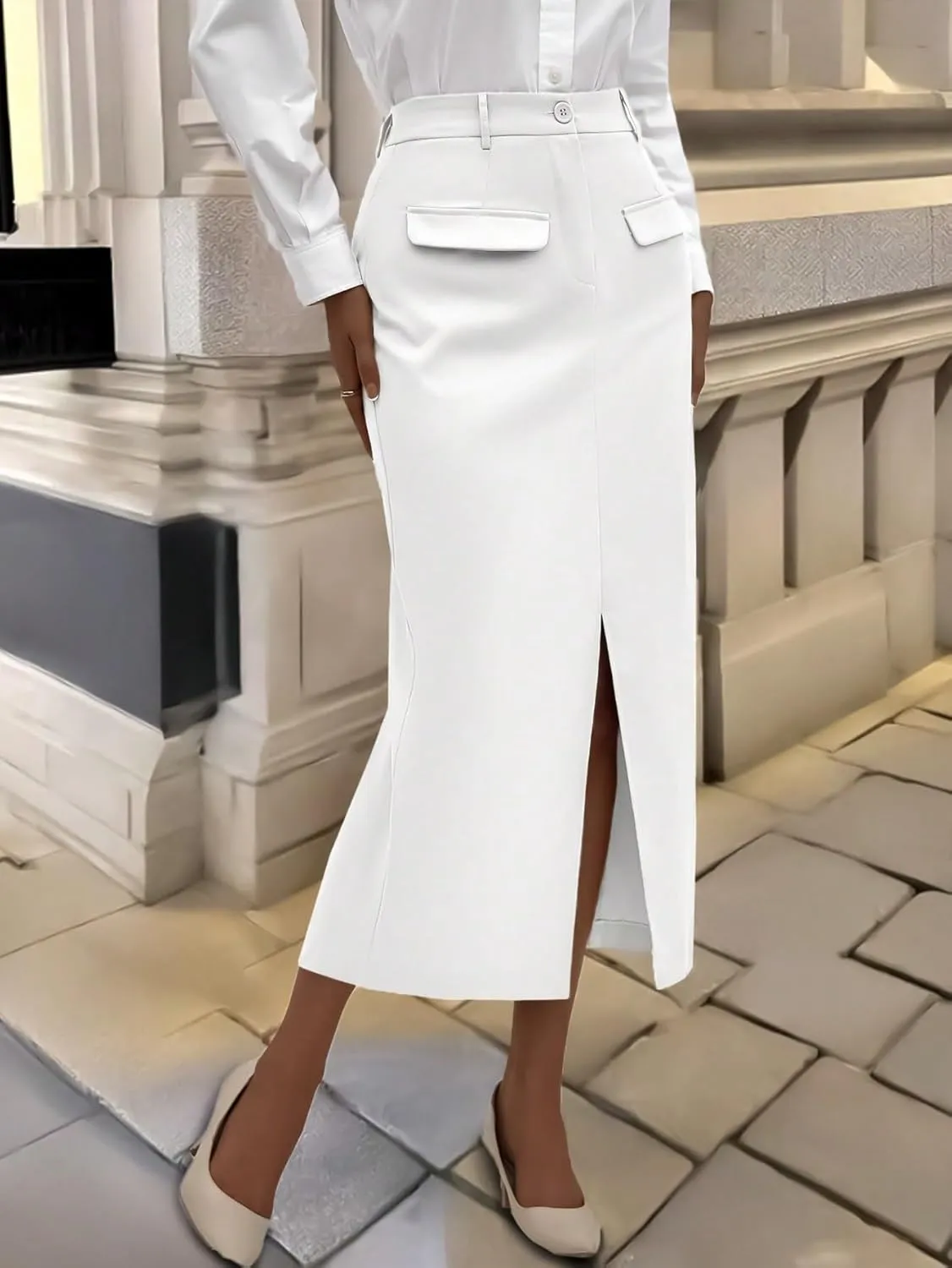 Women's Maxi Skirt Summer Midi Casual Everyday Skirt