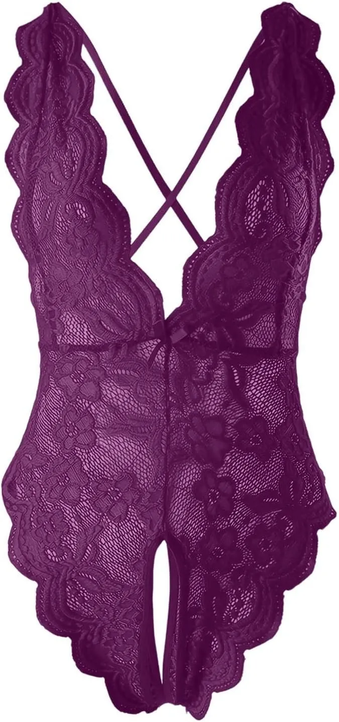 Women's Sexy Backless Lace Sexy Underwear New Open Neck Strap Sexy Underwear Exotic Lingerie for Women