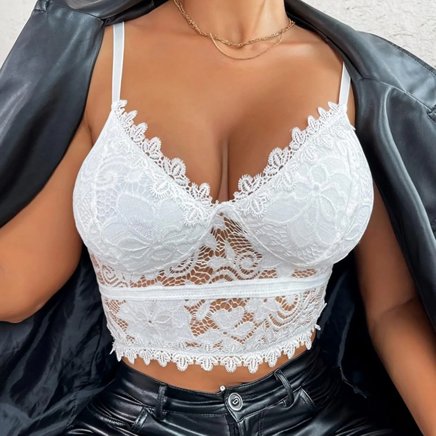 Women's Sexy Lace Lingerie Set Ladies Women Lingerie Corset Lace Floral Bralette Bralet Bra Tank Cami Crop