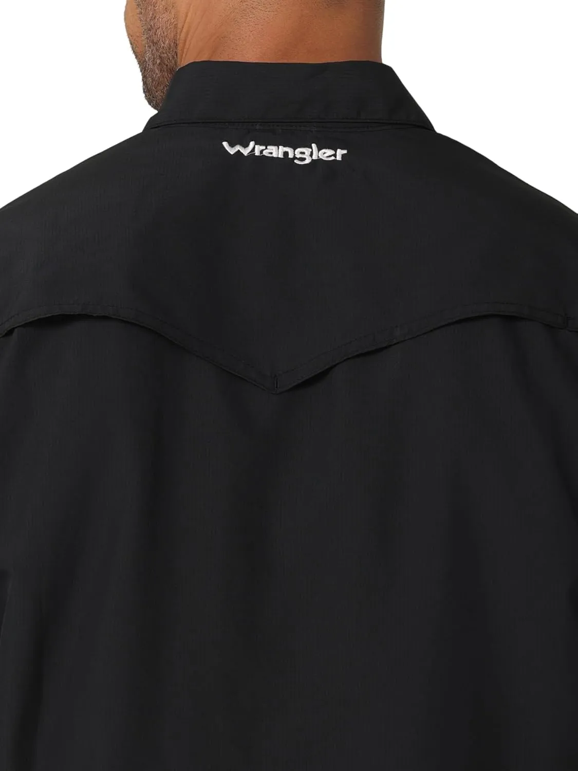 Wrangler Men's Performance Snap Long Sleeve Solid Shirt