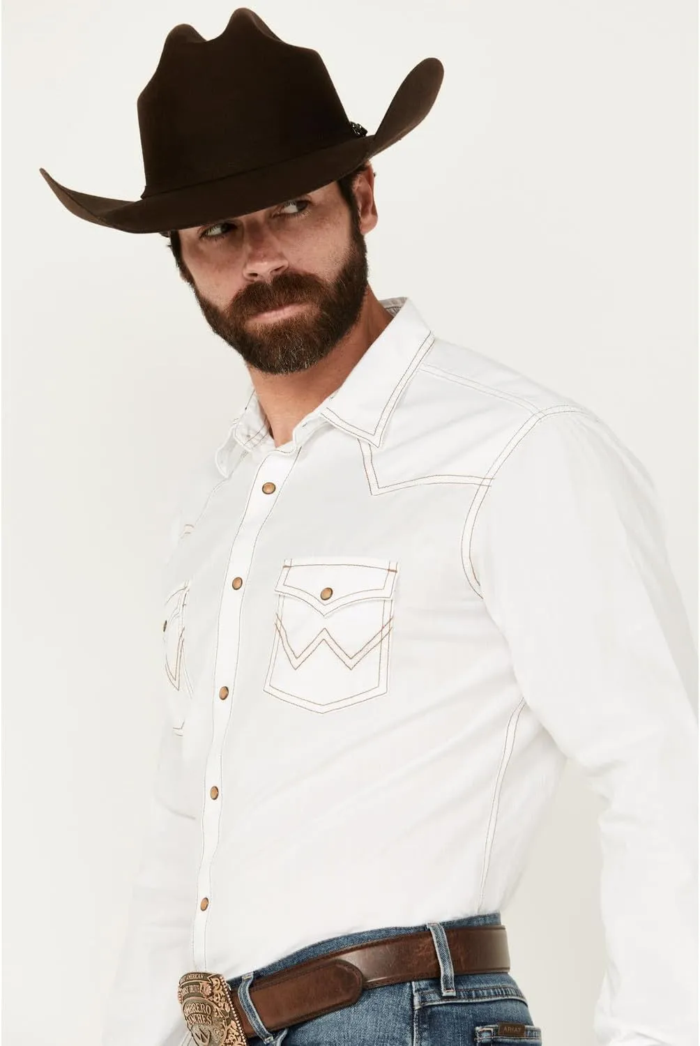 Wrangler Men's Retro Two Pocket Long Sleeve Snap Shirt