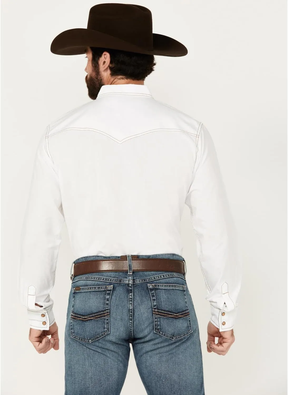 Wrangler Men's Retro Two Pocket Long Sleeve Snap Shirt