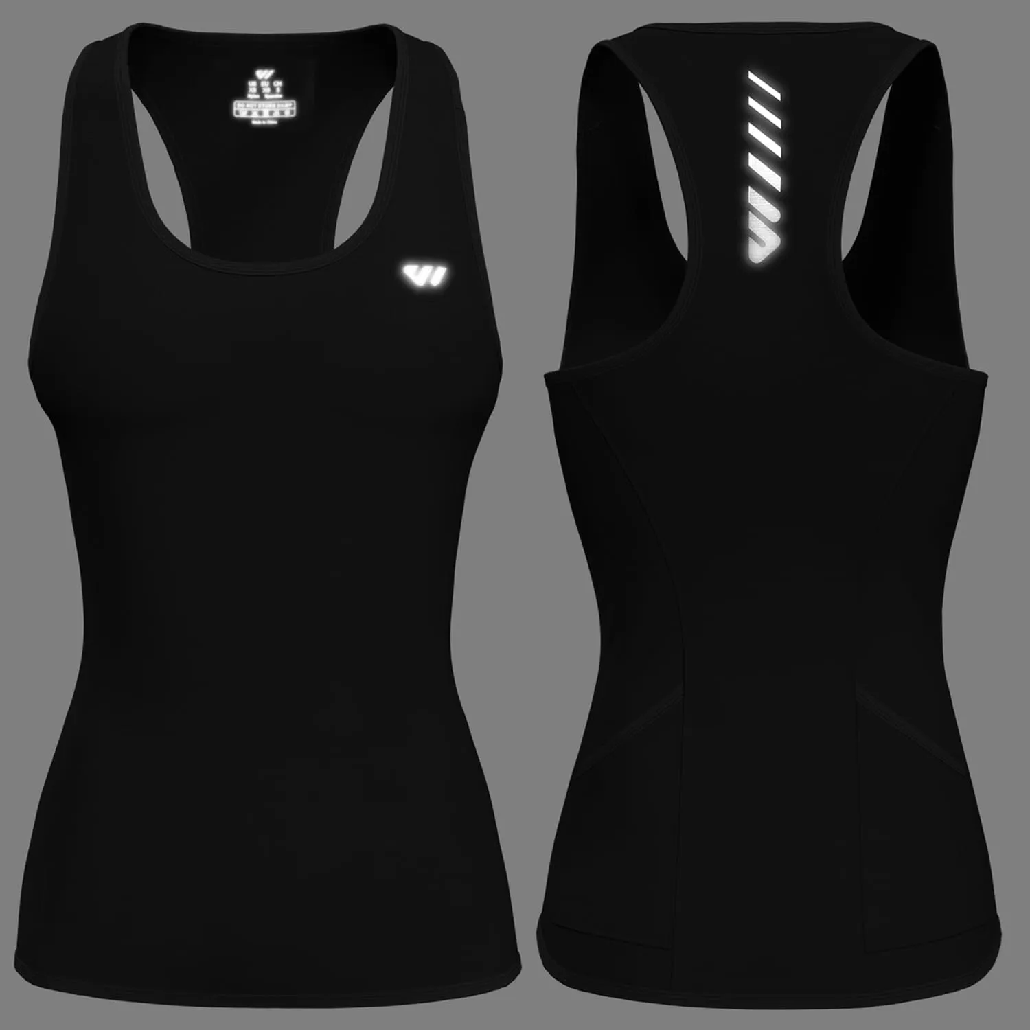 Wulibike Sleeveless Cycling Jersey Women Running Vest 2 Pcs Breathable tank top Quick-Dry shirts with Pockets