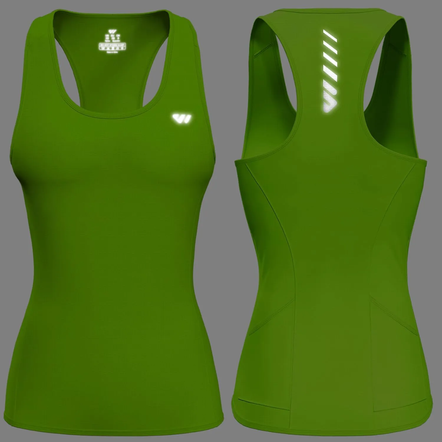 Wulibike Sleeveless Cycling Jersey Women Running Vest 2 Pcs Breathable tank top Quick-Dry shirts with Pockets