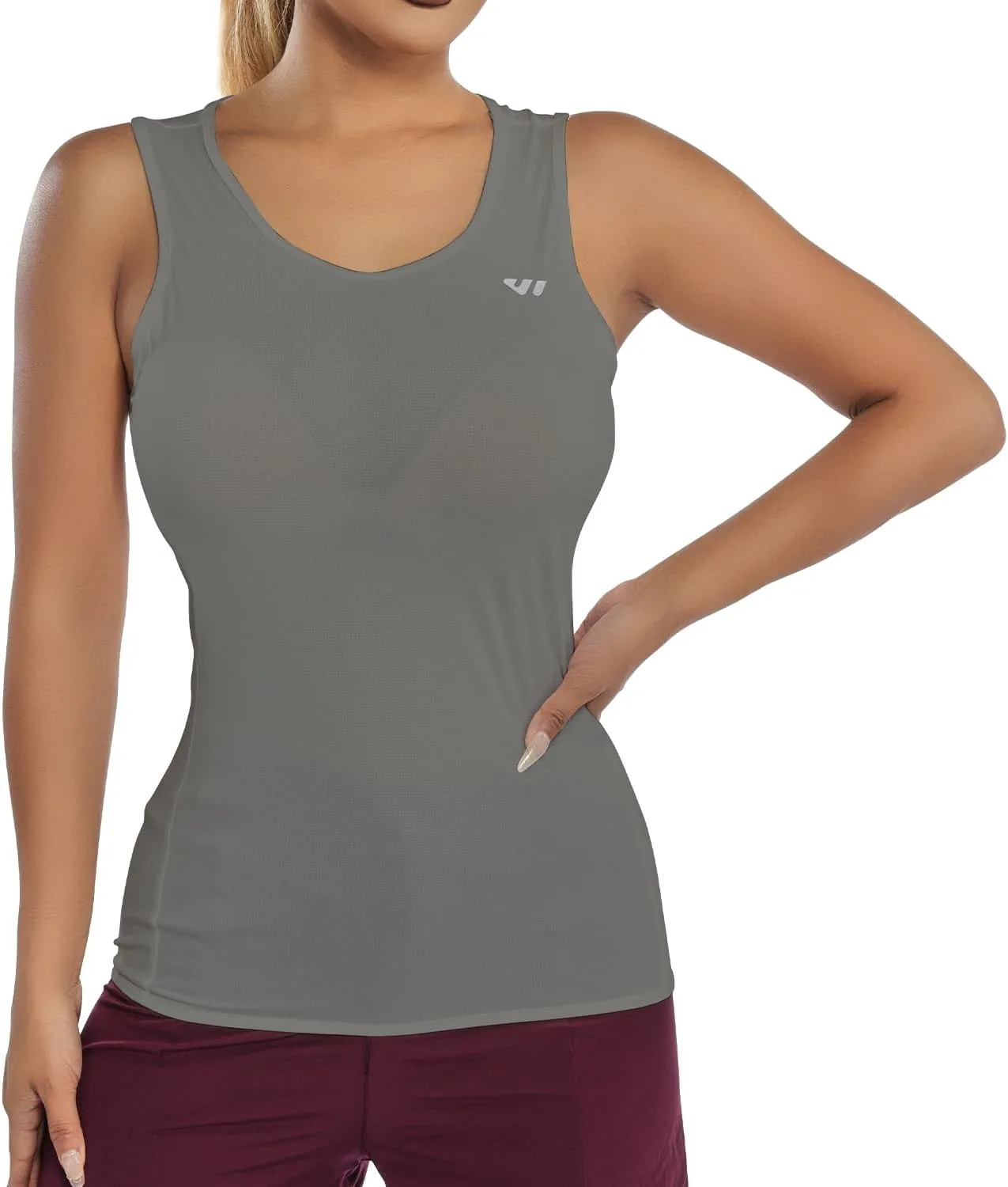 Wulibike Sleeveless Cycling Jersey Women Running Vest 2 Pcs Breathable tank top Quick-Dry shirts with Pockets